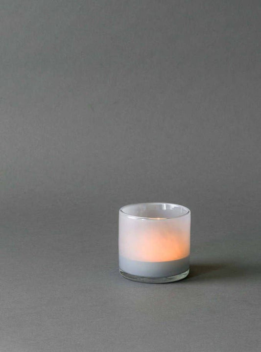 Votive, Blown Glass in Dusty Blue XS