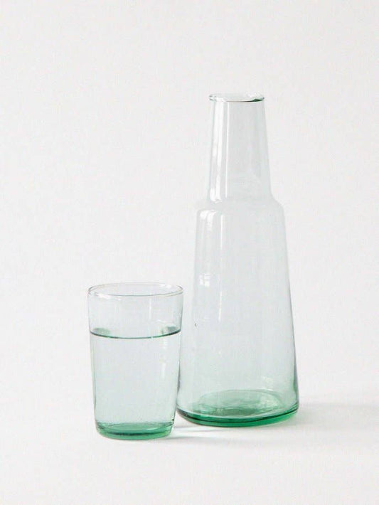 Lagonna Drinking Glass - Clear with Green Tint